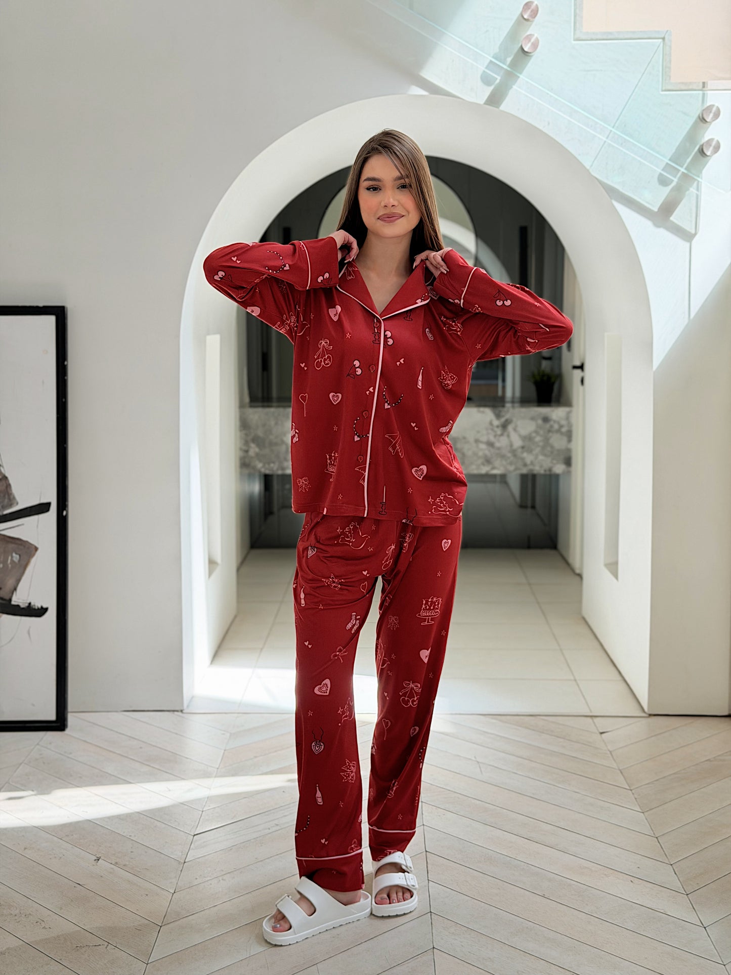 Self love cotton/ Angel mood in red