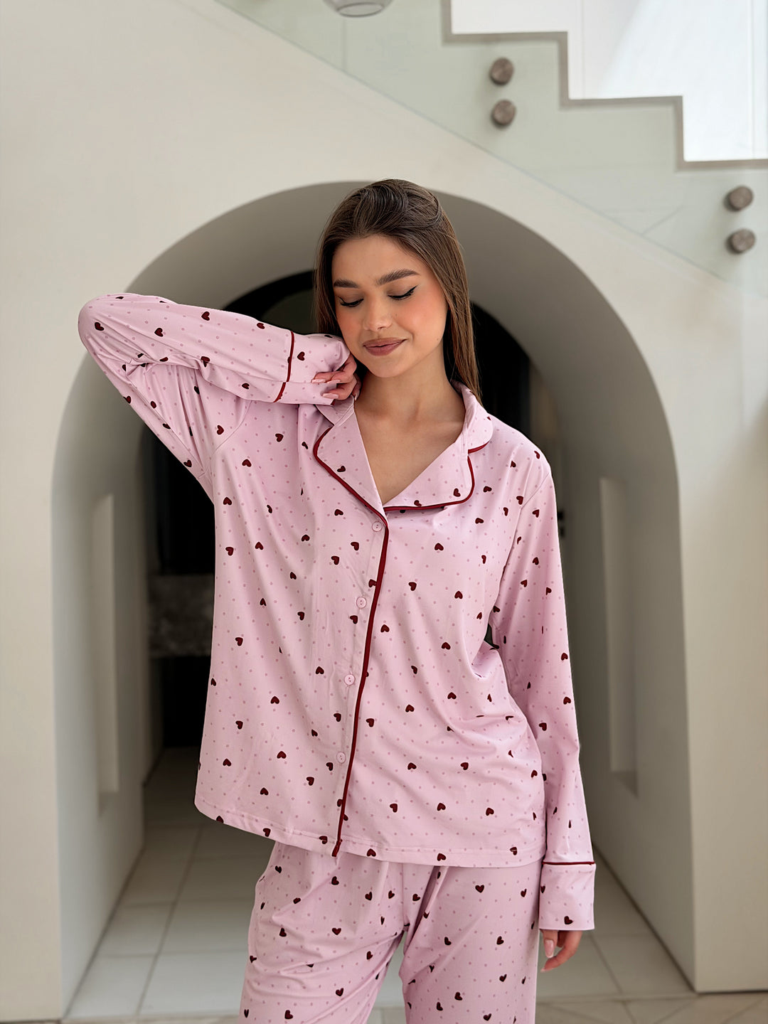 Self love cotton / little heart in pink pajama only