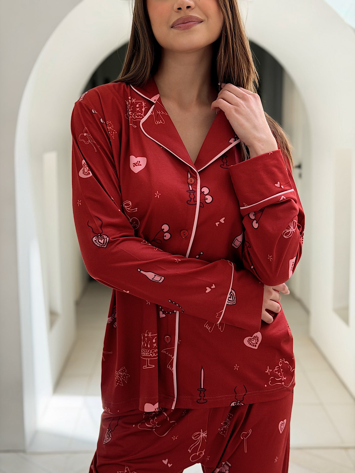 Self love cotton/ Angel mood in red