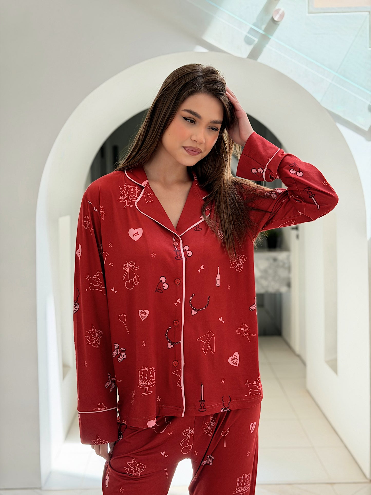 Self love cotton/ Angel mood in red