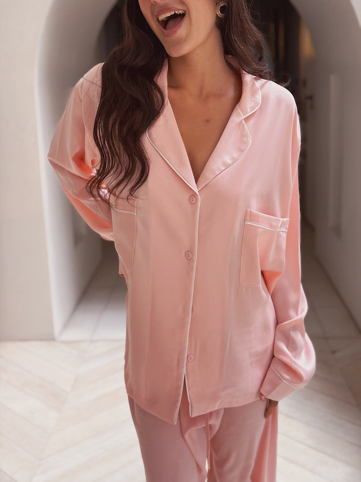 Self love satin /Dream lace in rose pajama only