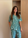 Self love cotton warp-style pajama  /Moon