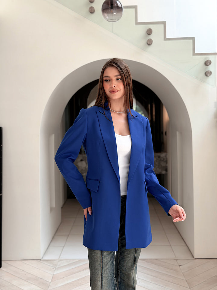 Slim fit blazer in Royel blue
