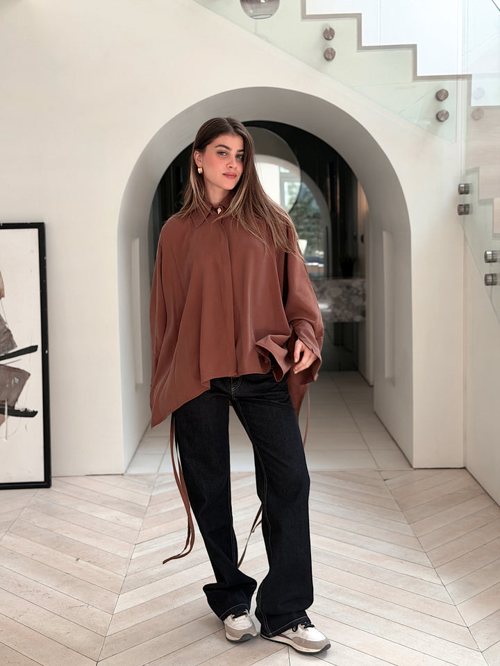 Effortless Flow blouse in Brown