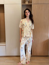 Self love cotton warp-style pajama/self love in yellow