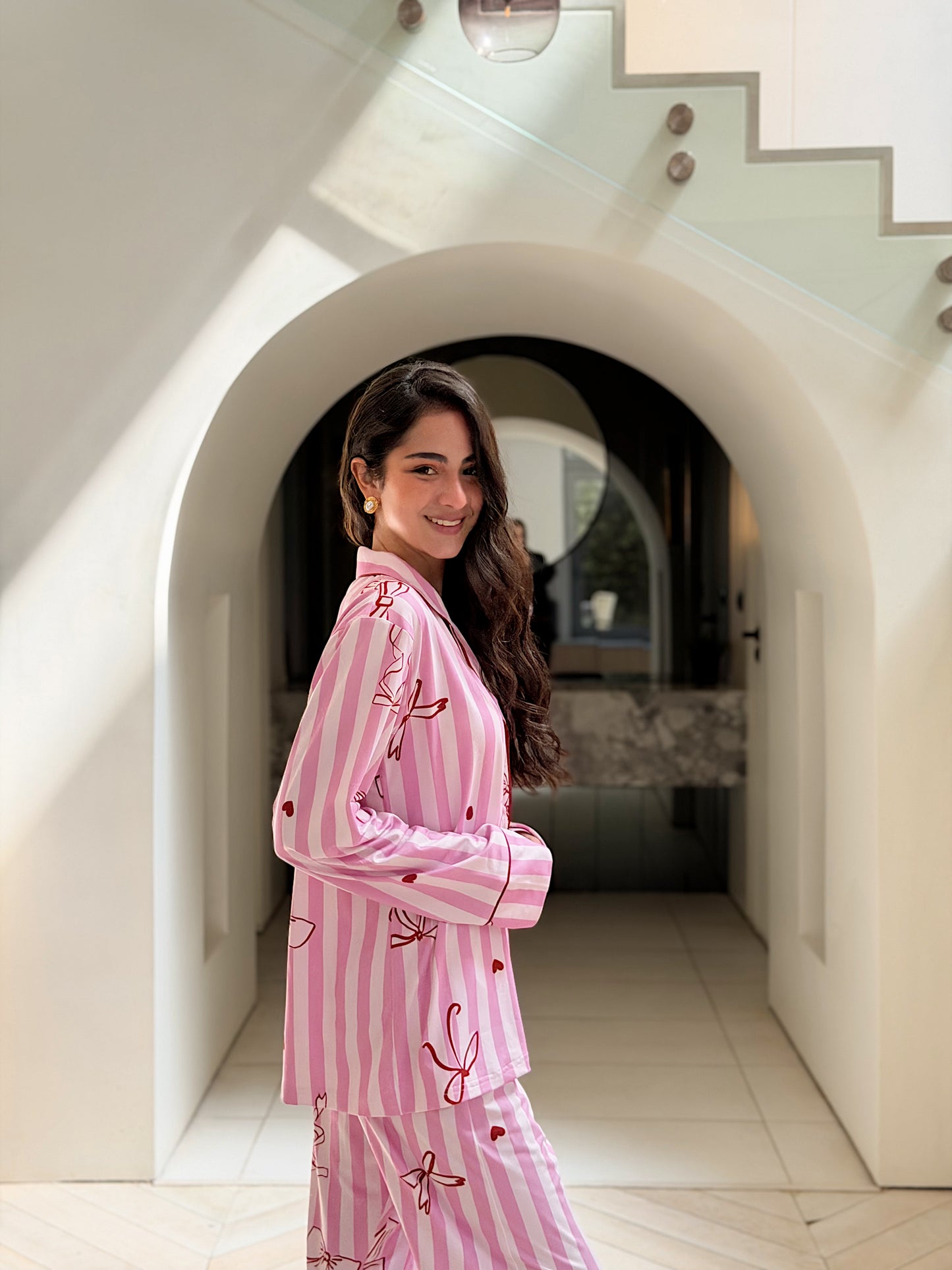 Self love cotton /Berry Bows in pink