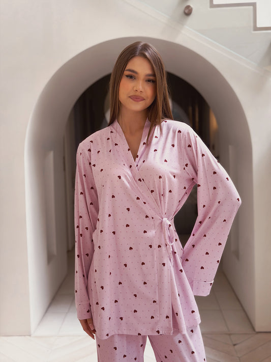 Self love cotton / little heart in pink