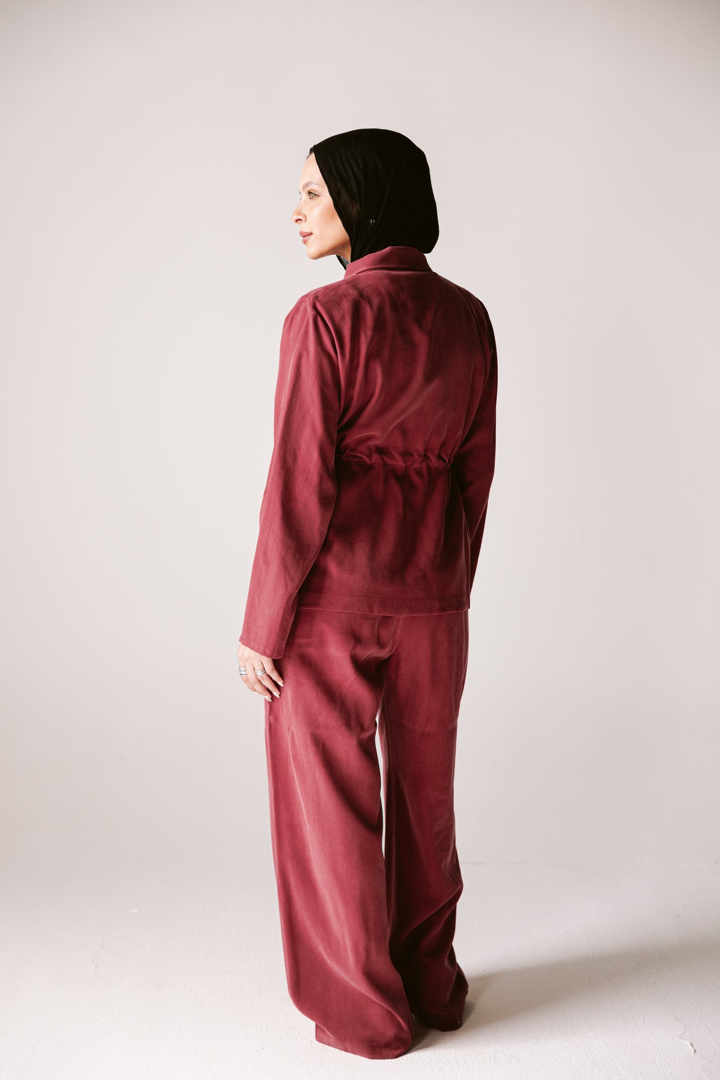 Light Bloom Set In Burgundy