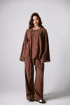 Fringes Set In Brown