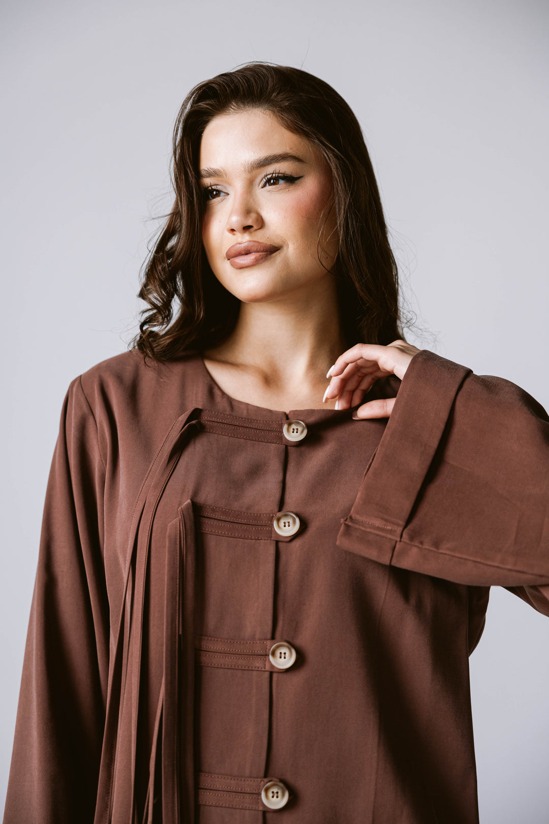 Fringes Set In Brown