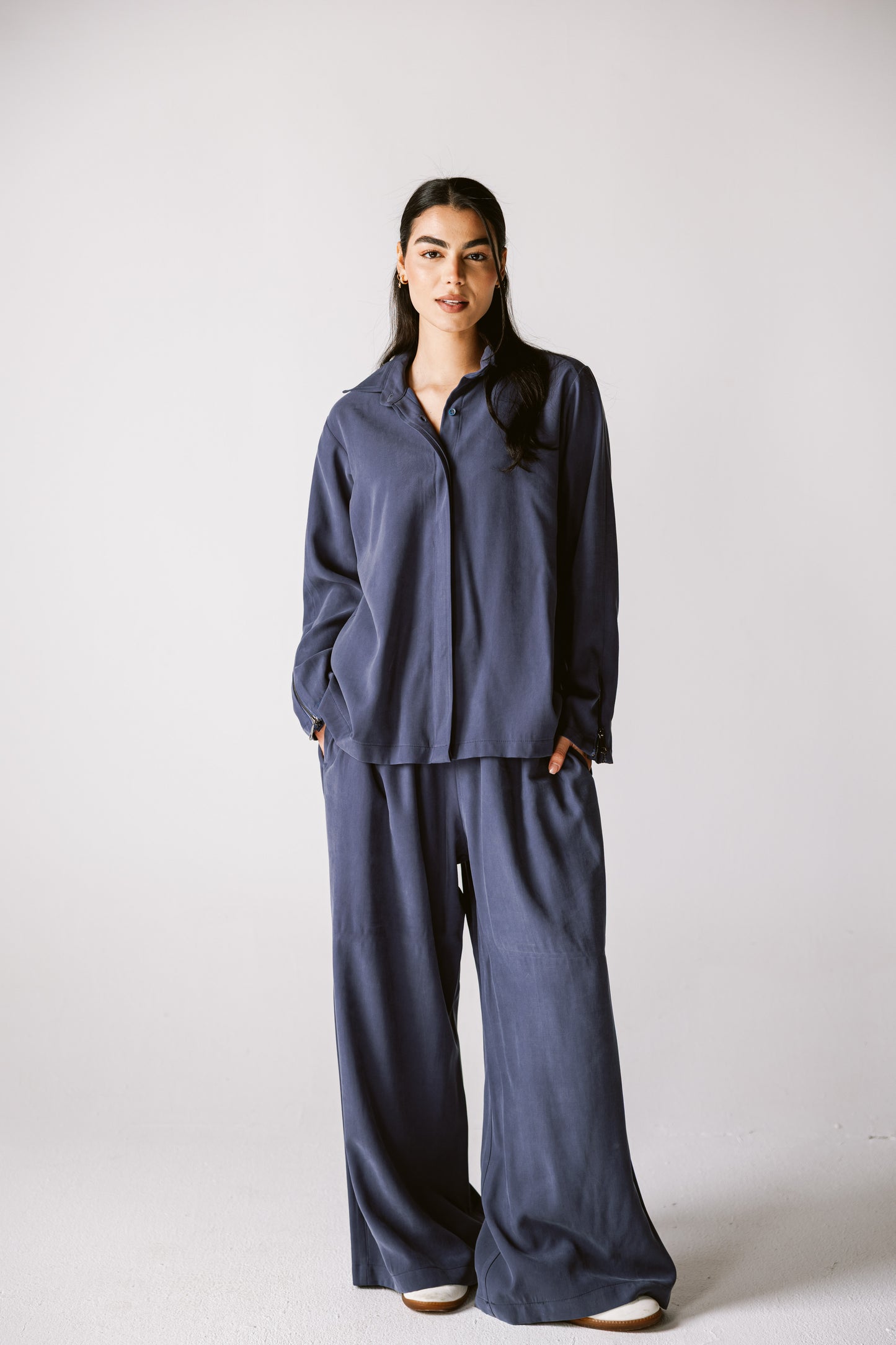 Back Zip Set In Navy