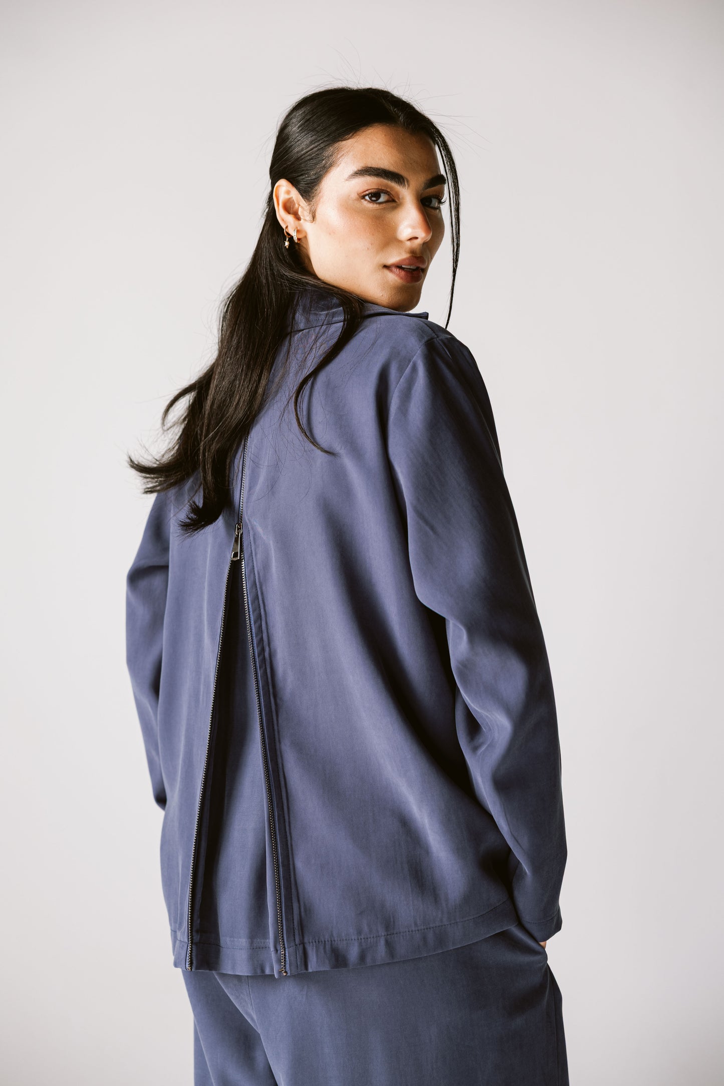 Back Zip Set In Navy