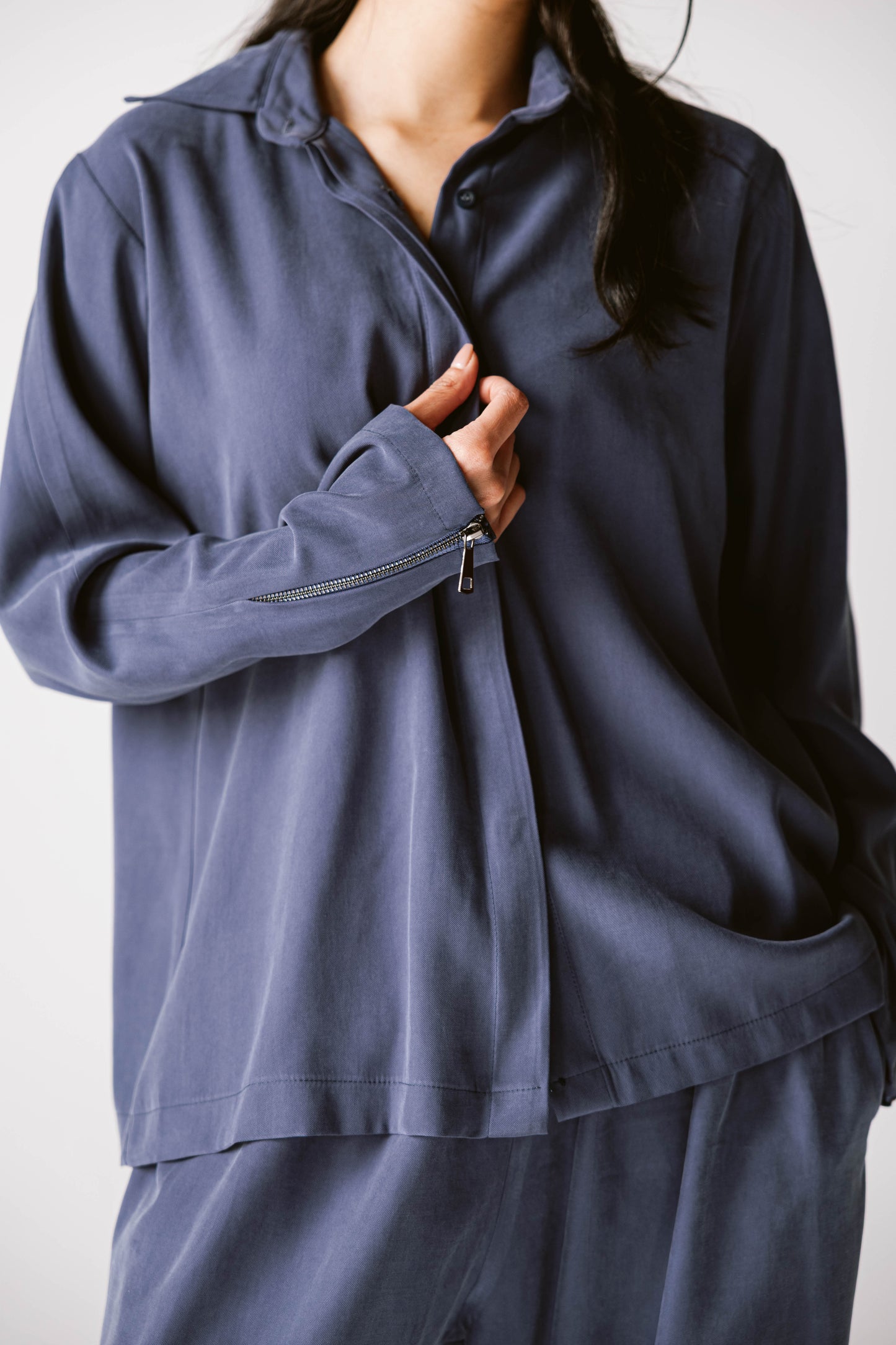 Back Zip Set In Navy