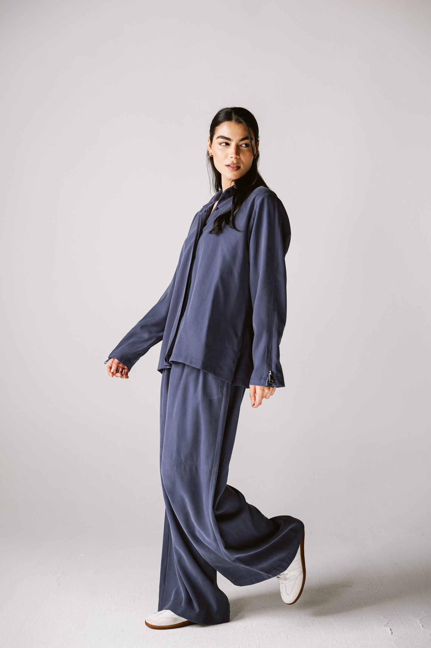 Back Zip Set In Navy