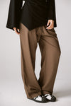 Pure linen pants IN Brown