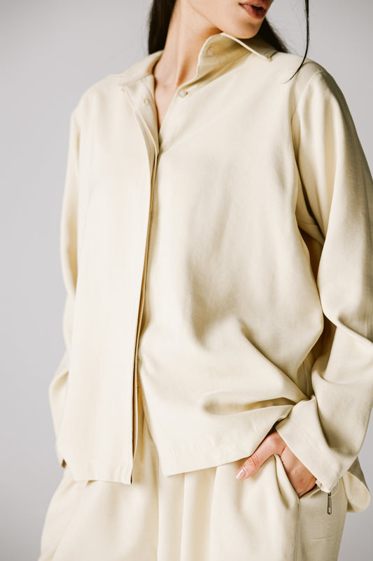 Back Zip Set In Butter Yellow