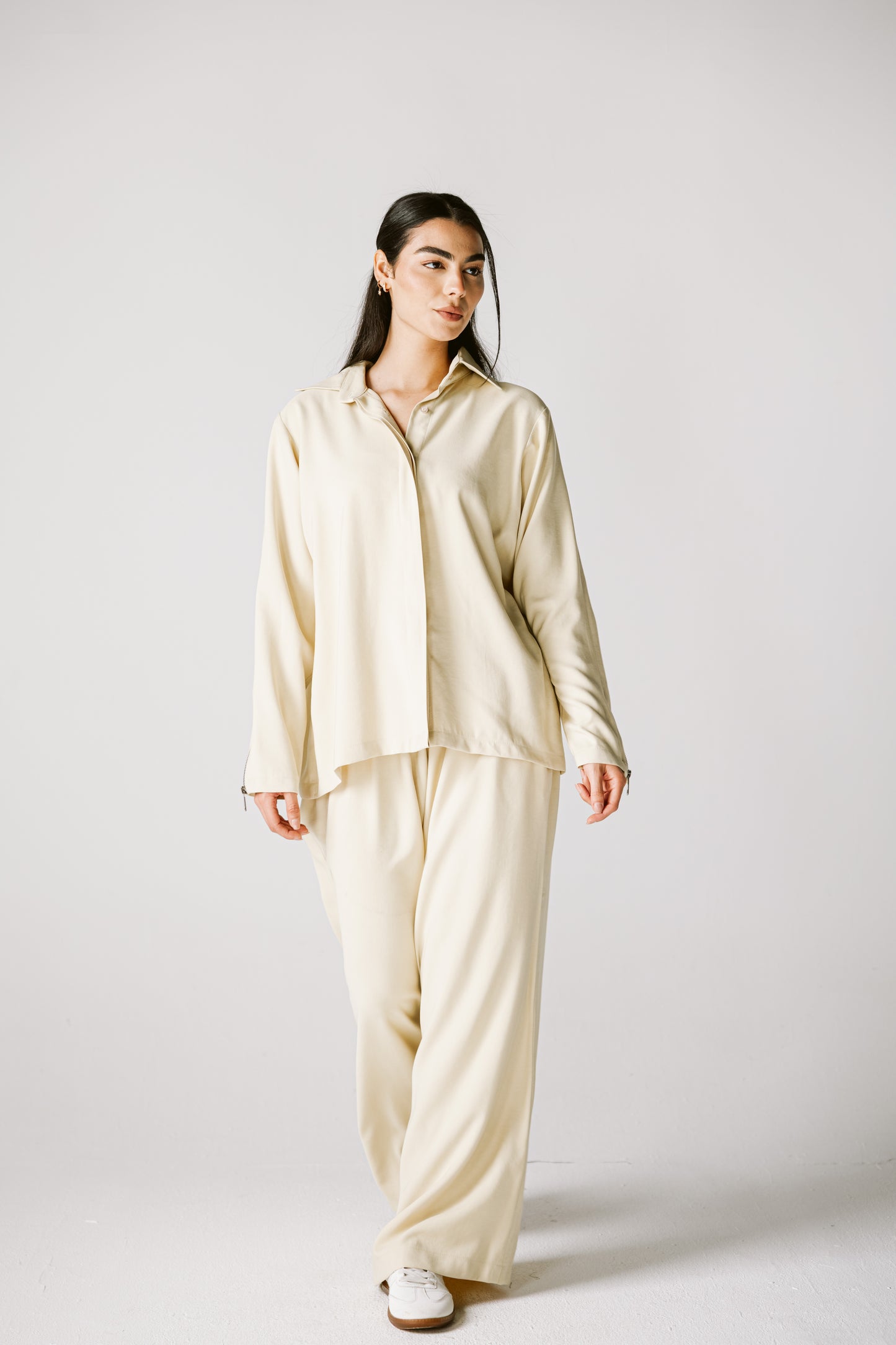 Back Zip Set In Butter Yellow