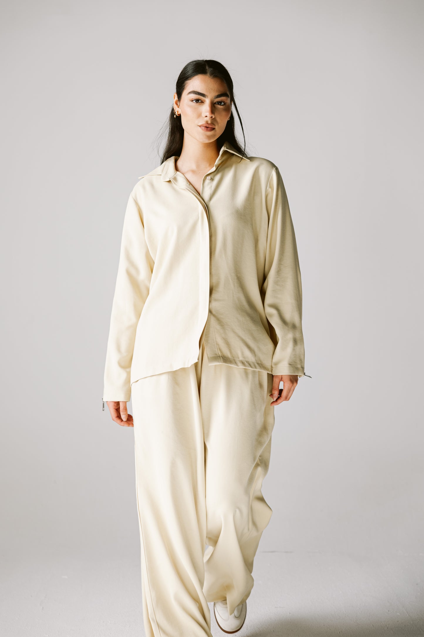 Back Zip Set In Butter Yellow