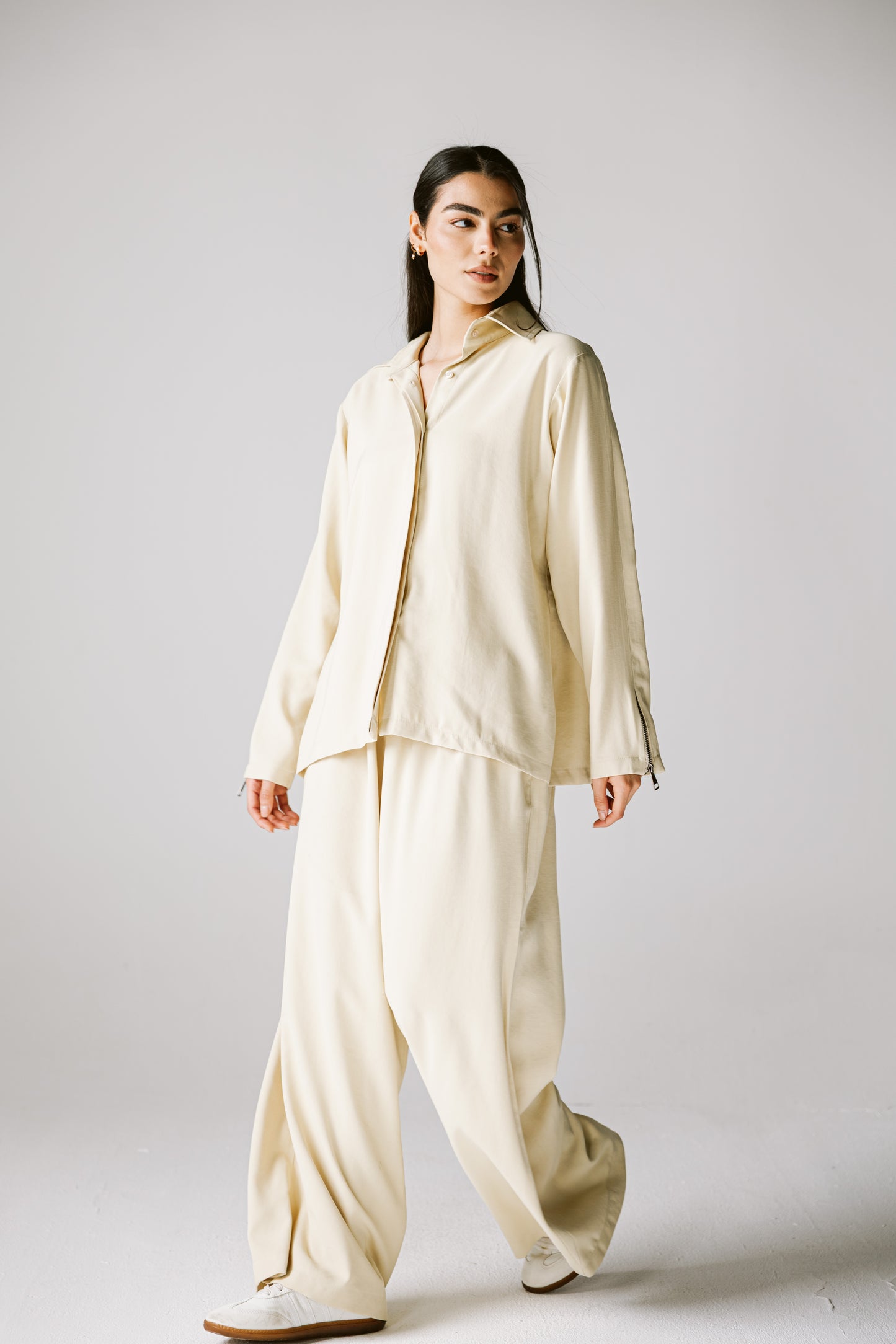 Back Zip Set In Butter Yellow