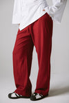 Pure linen pants IN Burgundy