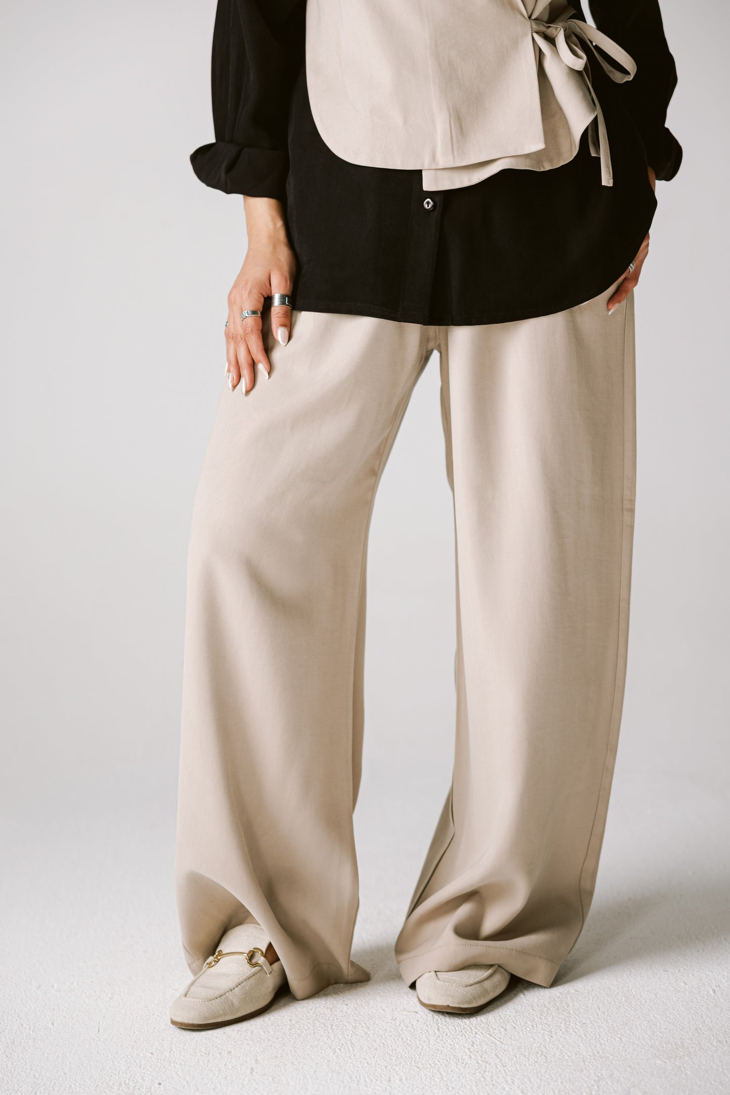 Layered Blazer Set In Black