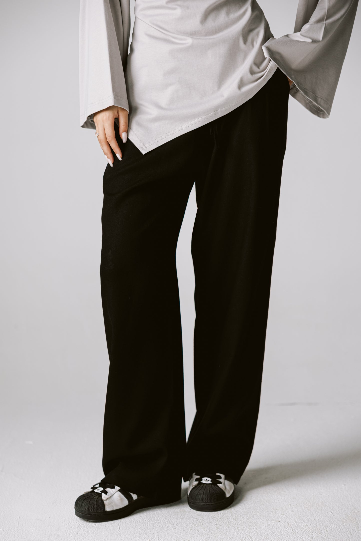Pure linen pants IN Black