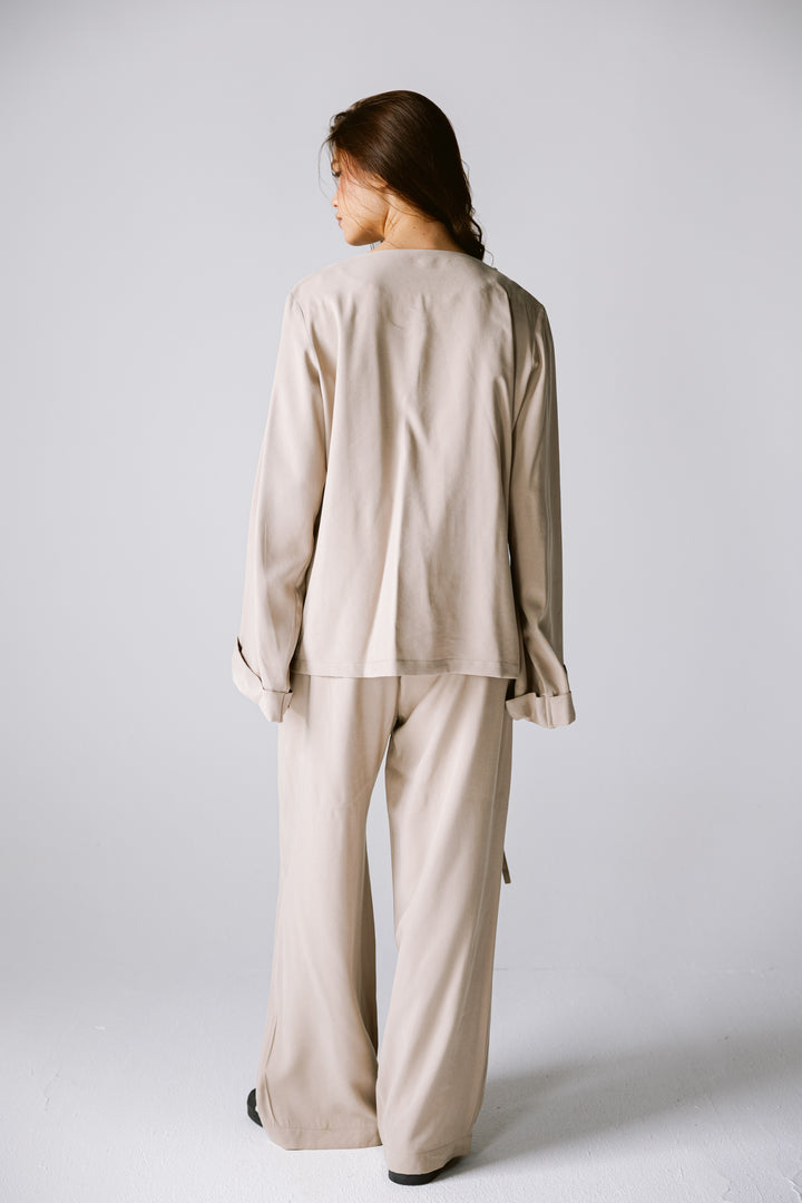 Fringes Set In Beige