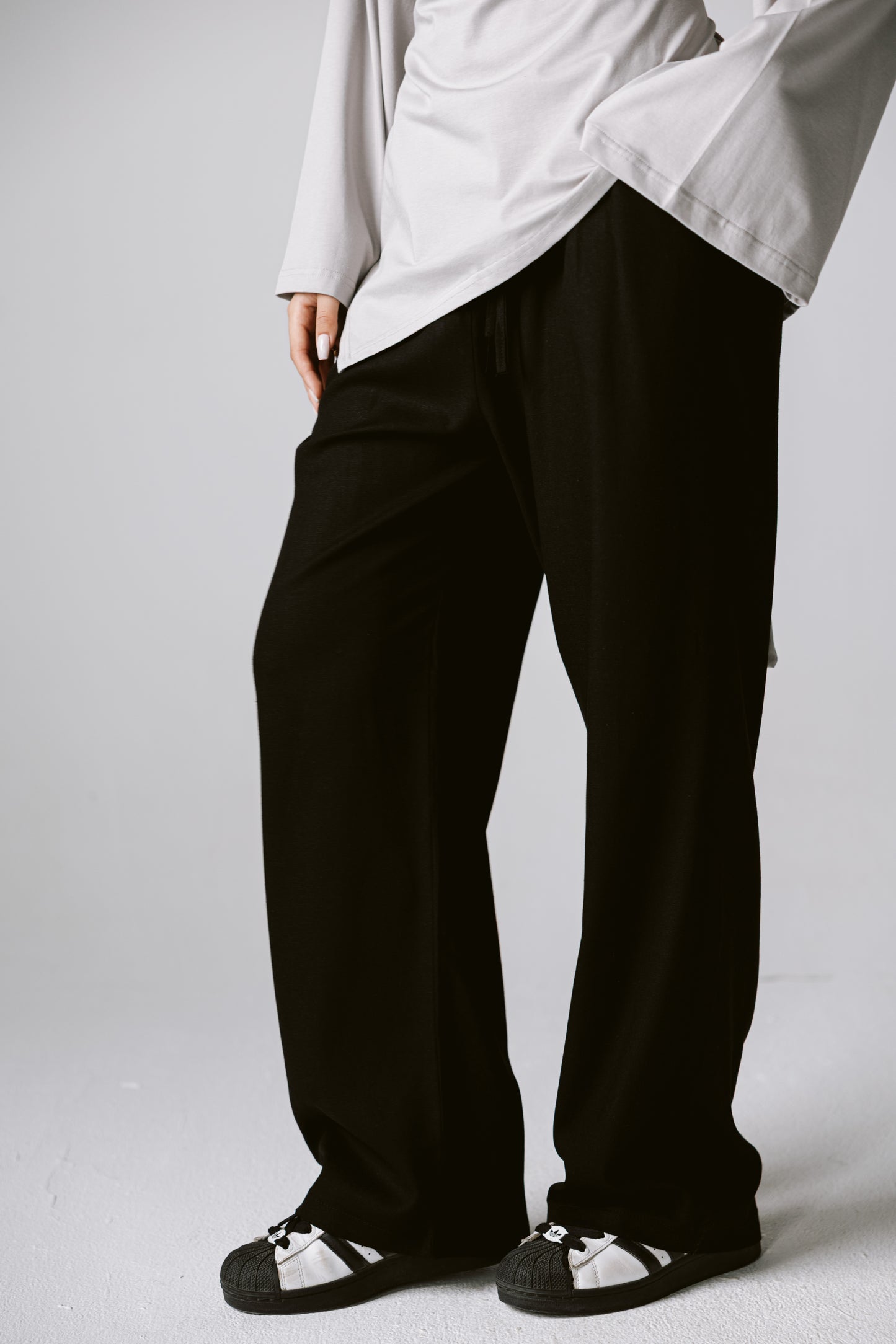 Pure linen pants IN Black