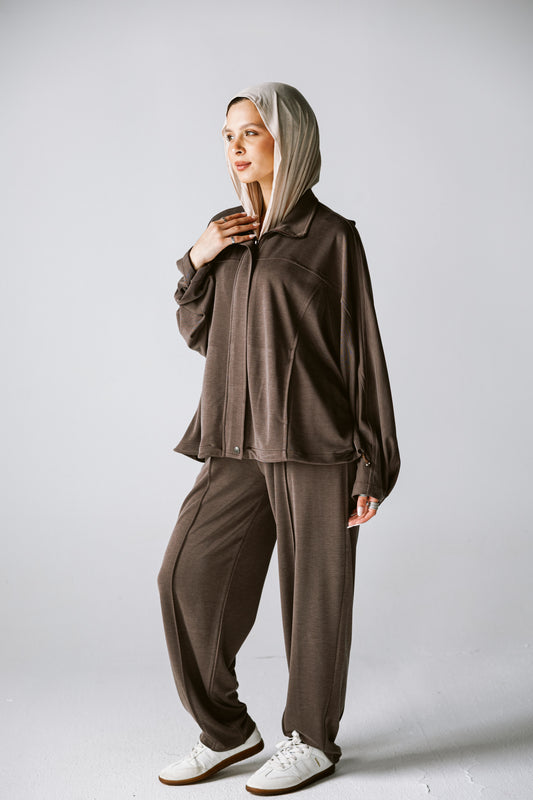 Essential Cotton set In Brown