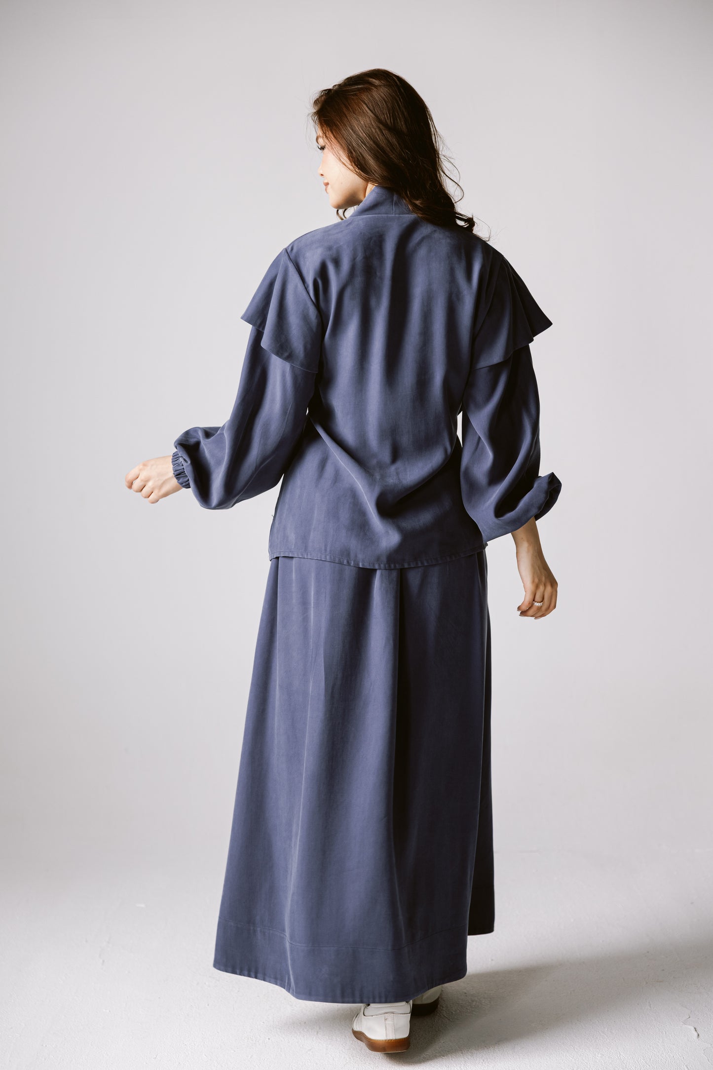 Wrap skirt set In Navy