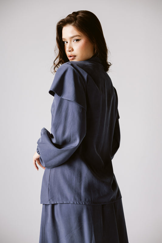 Wrap skirt set In Navy