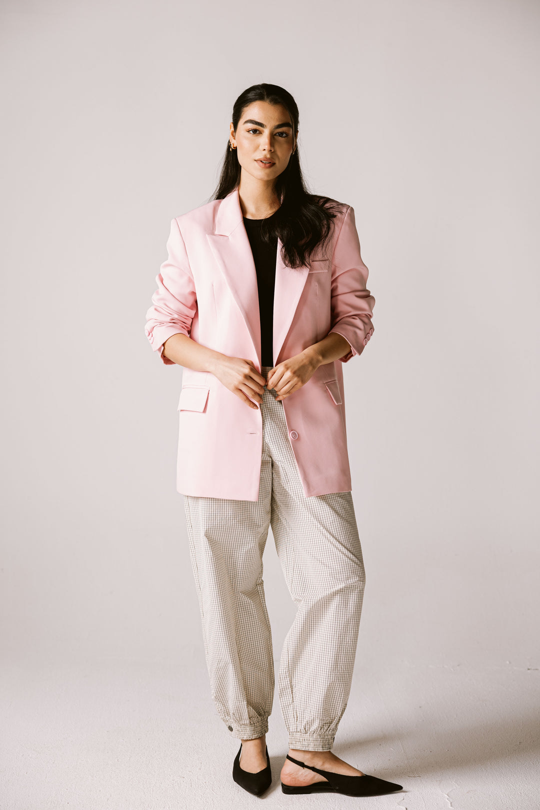 Oversized Statement Blazer In pink