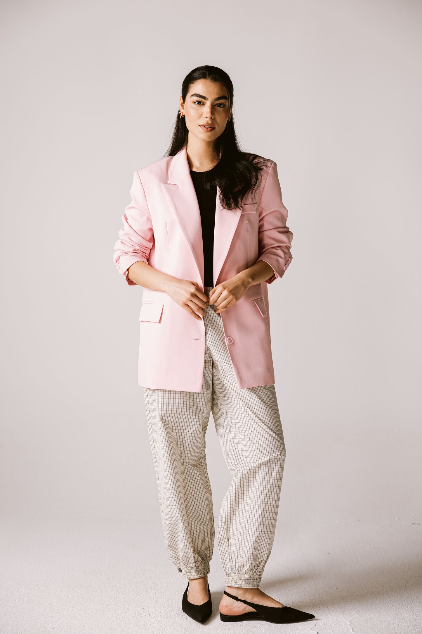Oversized Statement Blazer In pink