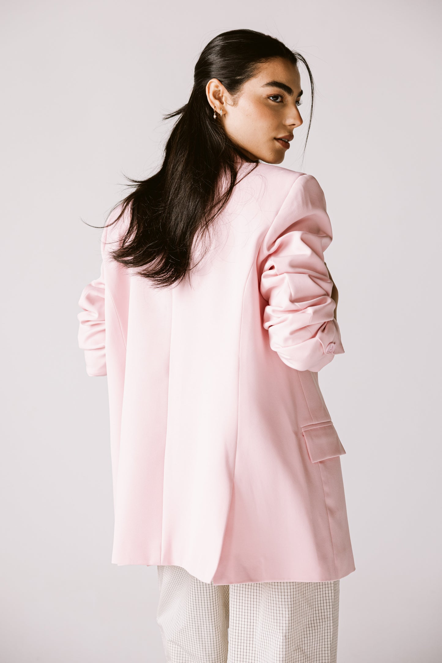Oversized Statement Blazer In pink