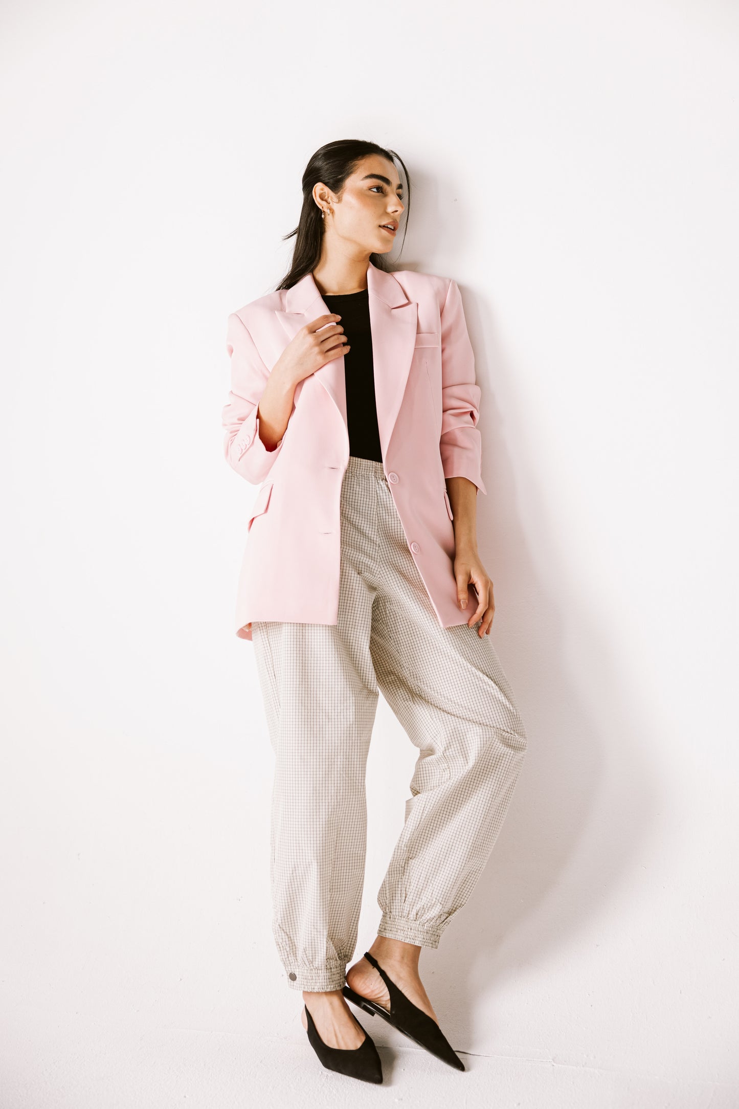 Oversized Statement Blazer In pink