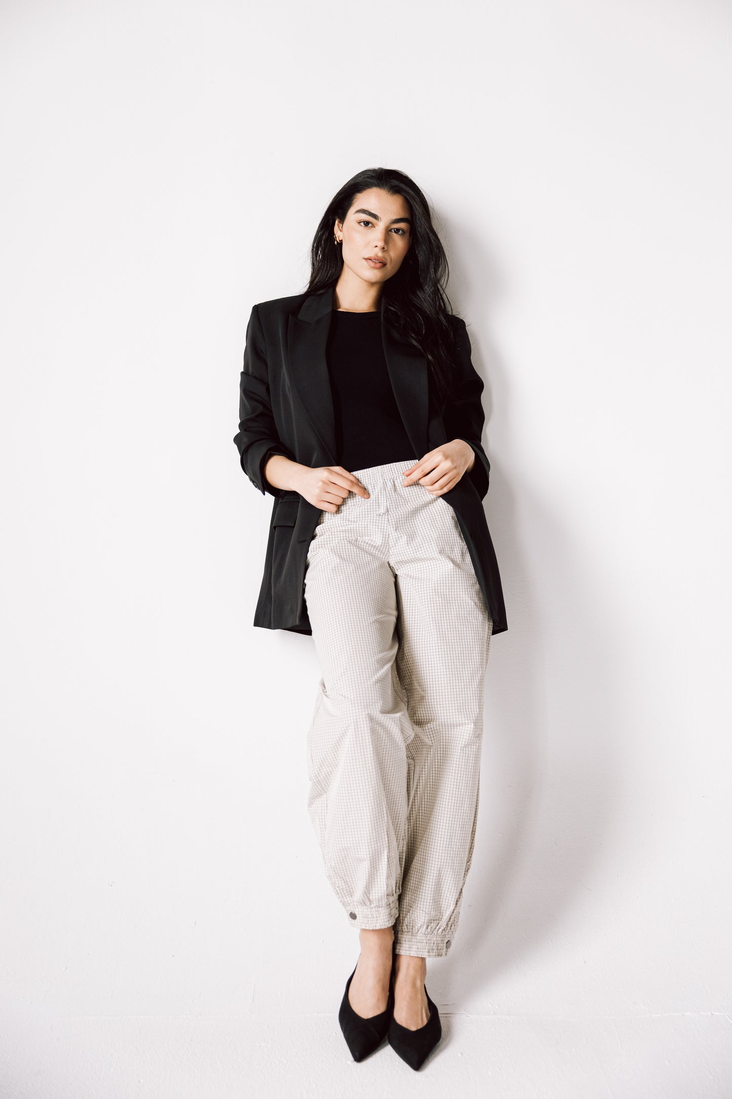 Oversized Statement Blazer In Black
