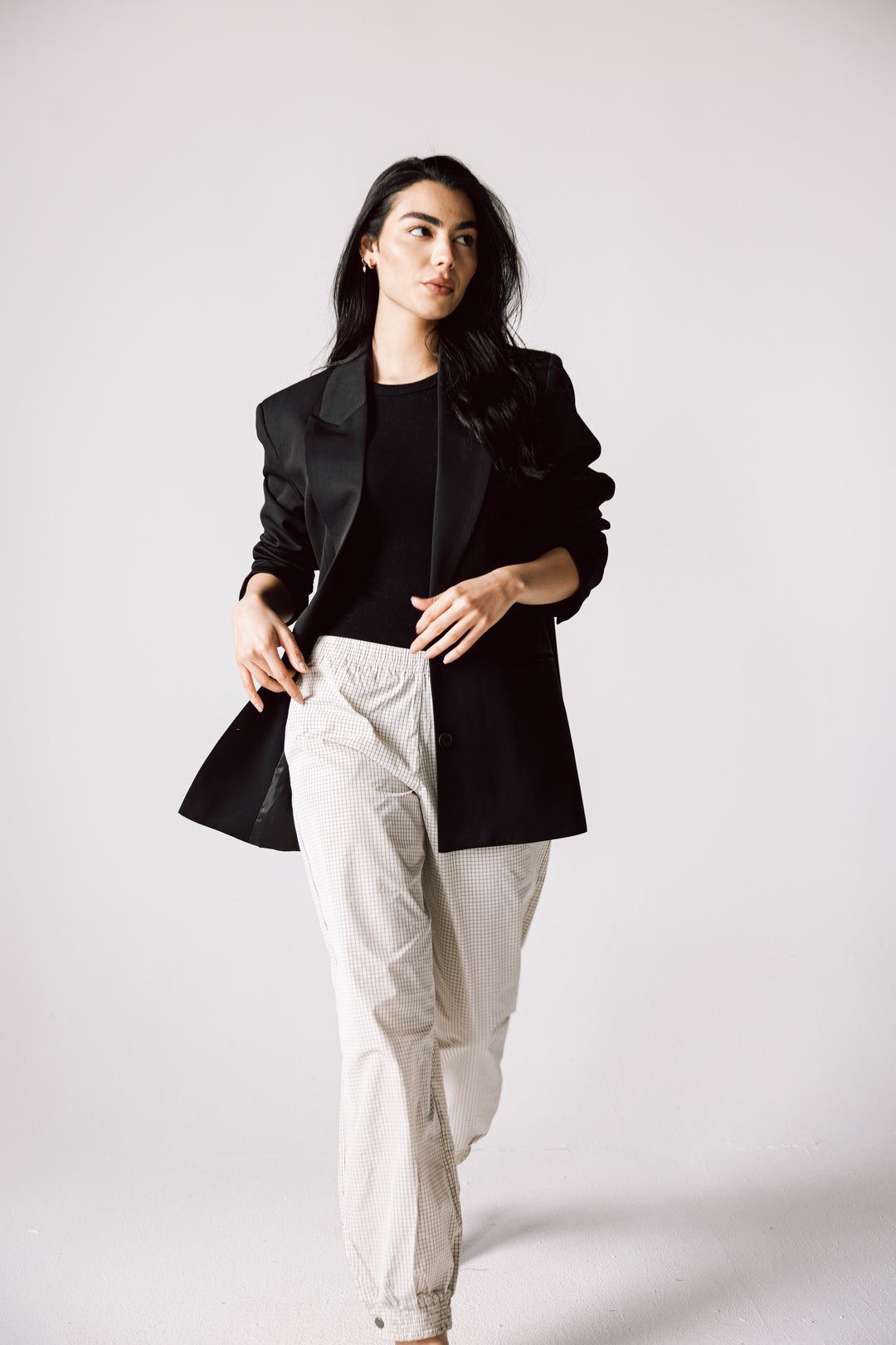 Oversized Statement Blazer In Black