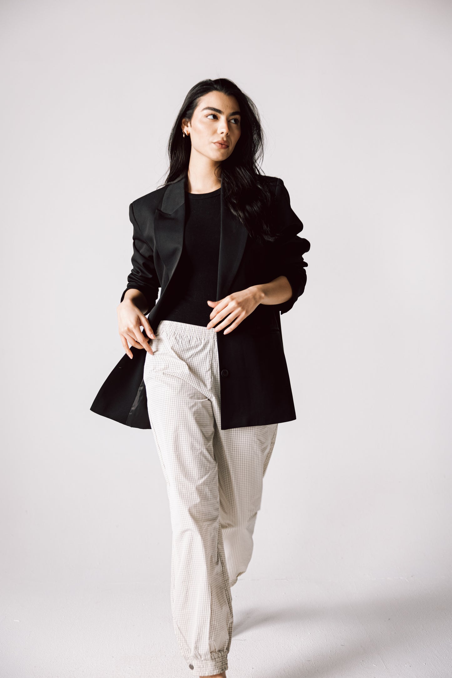 Oversized Statement Blazer In Black