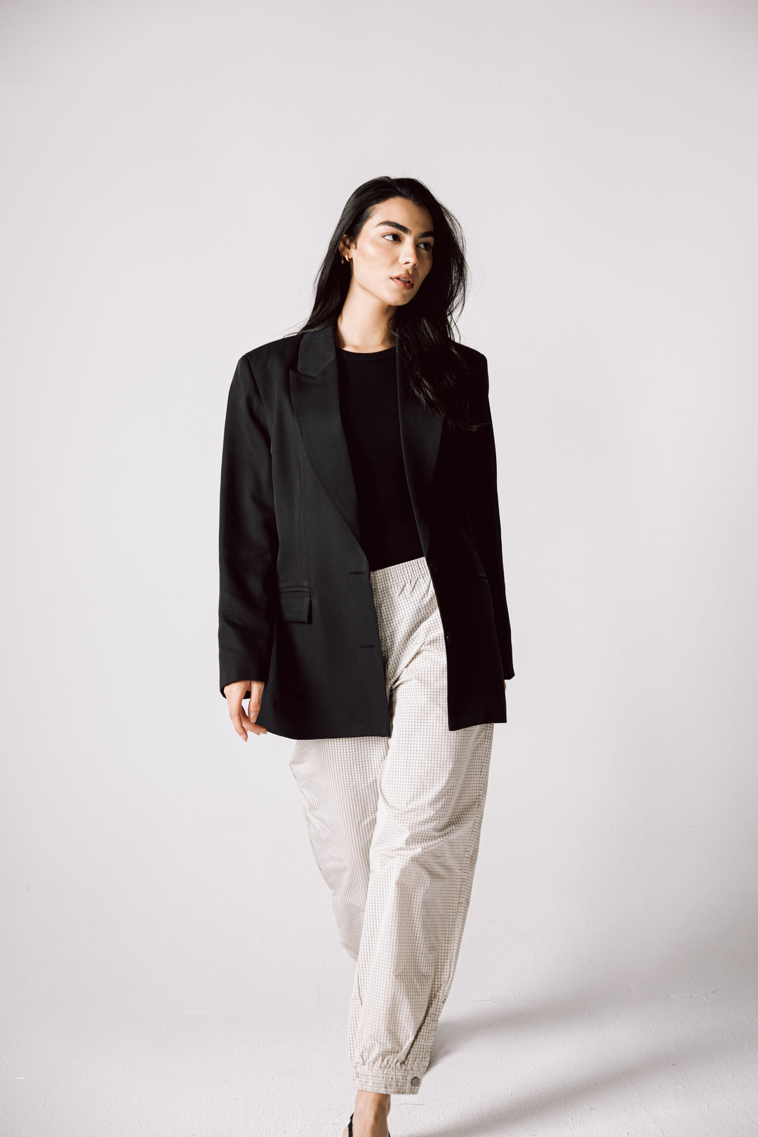 Oversized Statement Blazer In Black