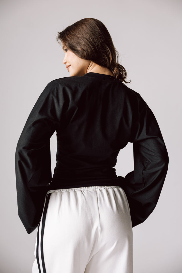 Wide cotton pants In White
