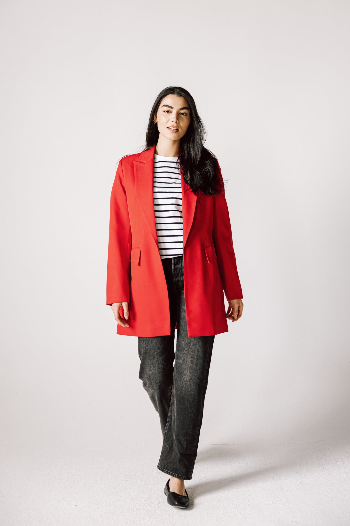 SLIM FIT RED BLAZER