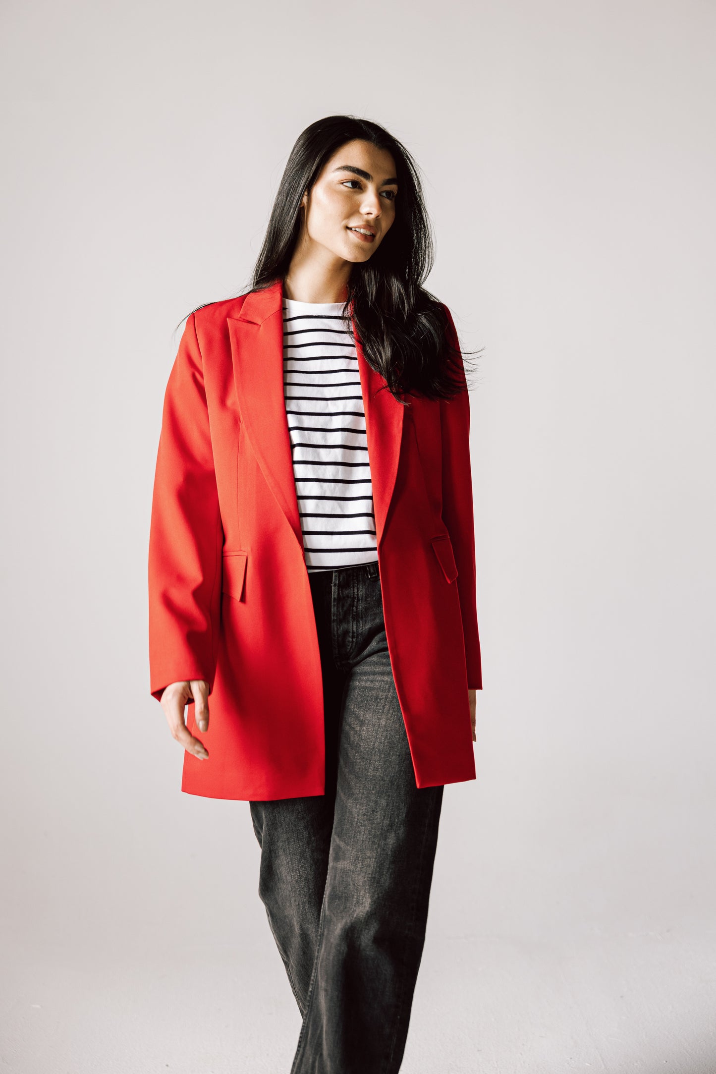 SLIM FIT RED BLAZER