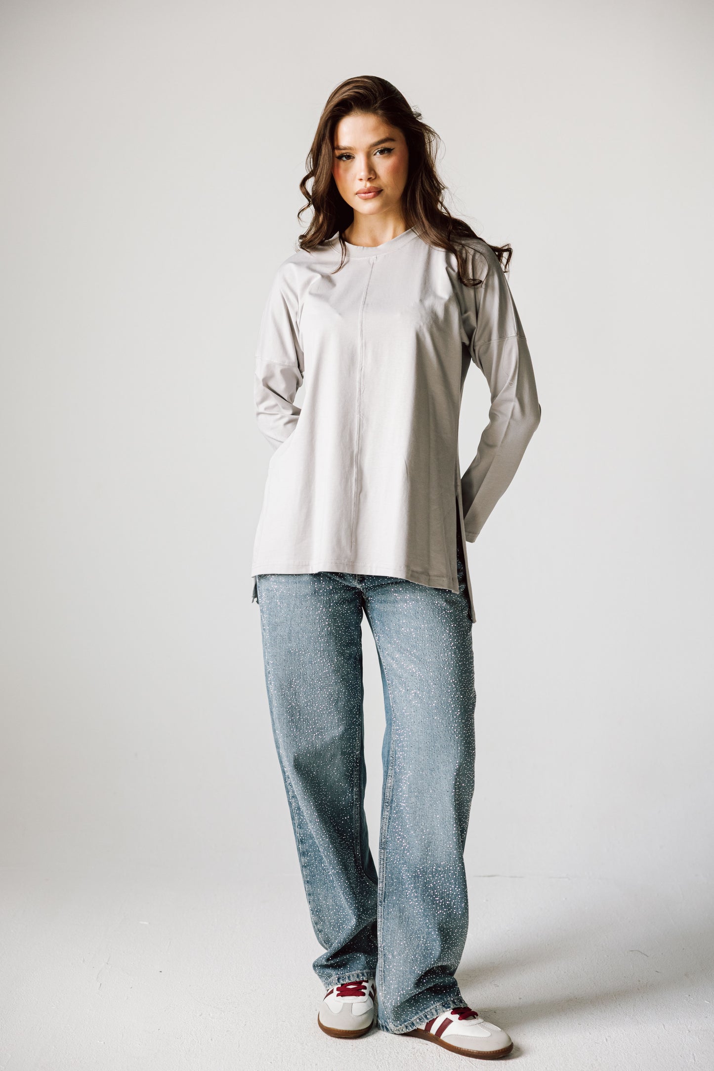 Basic Top In Gray