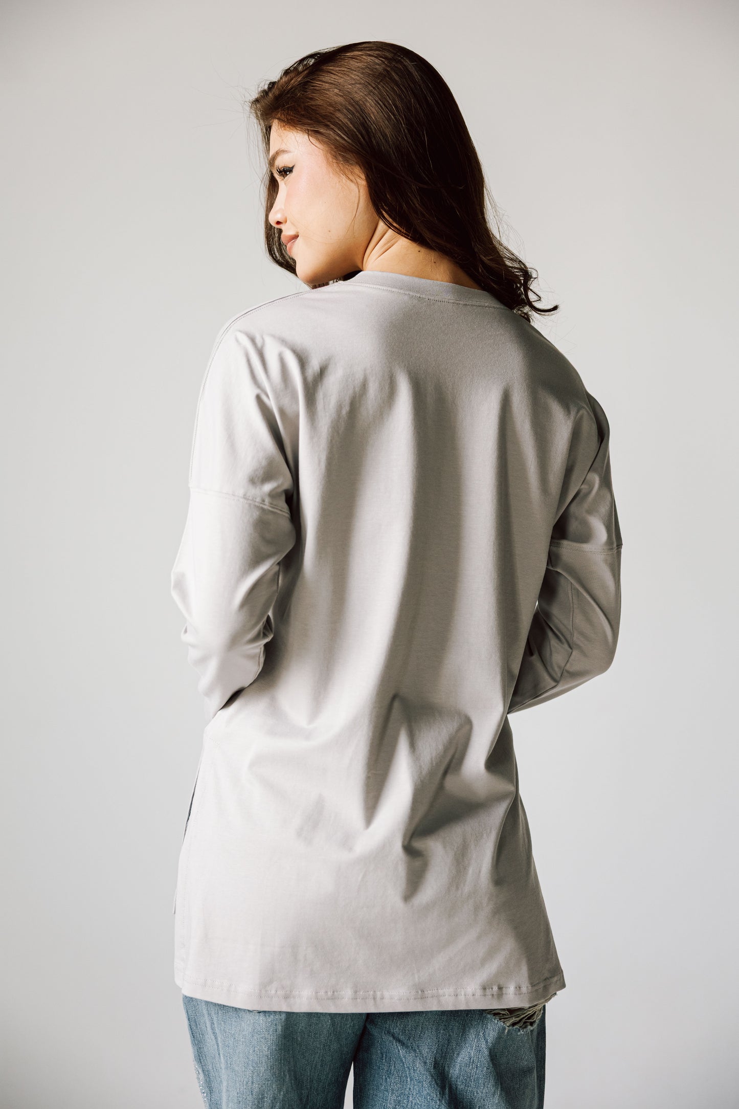 Basic Top In Gray