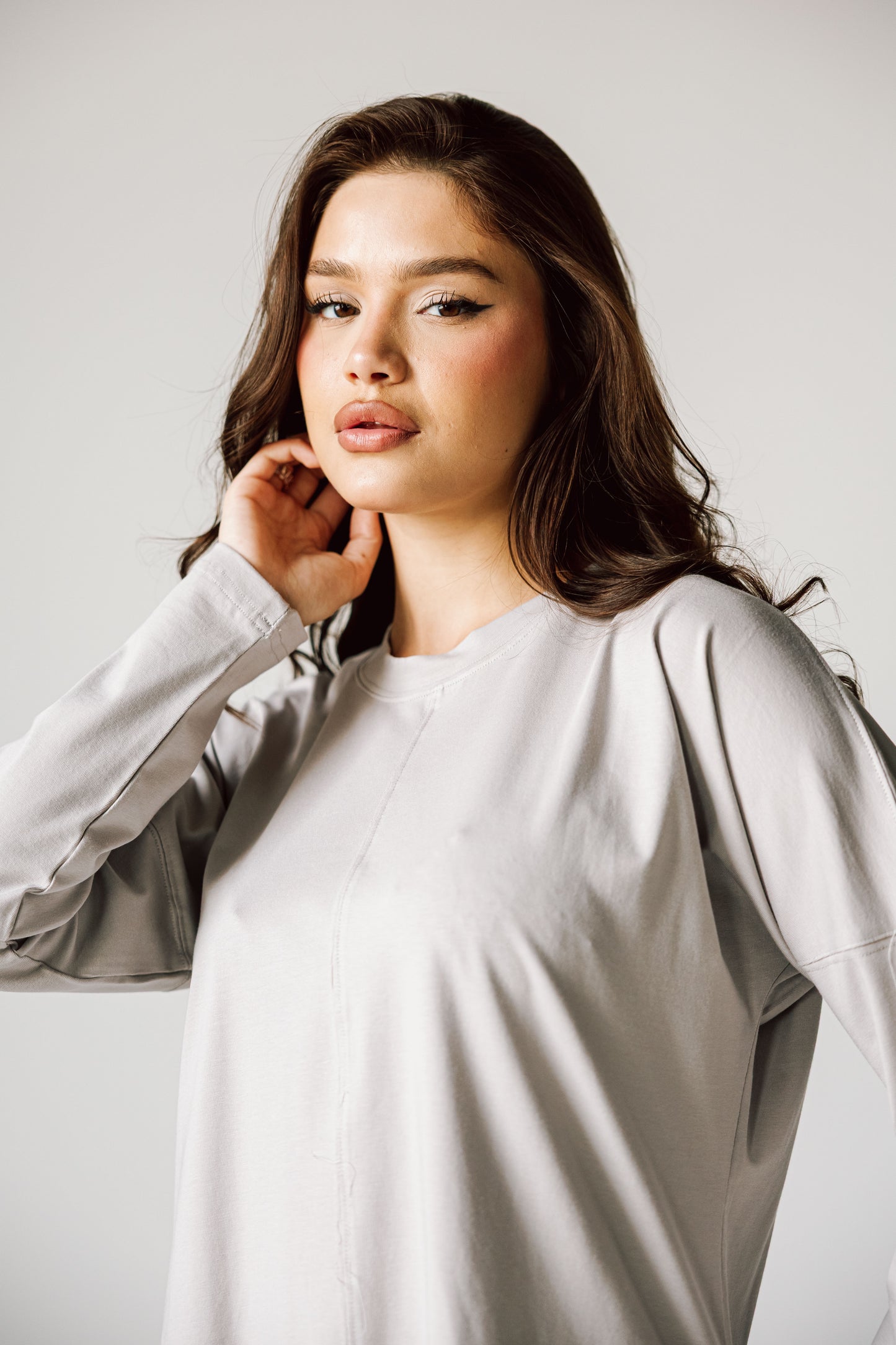 Basic Top In Gray