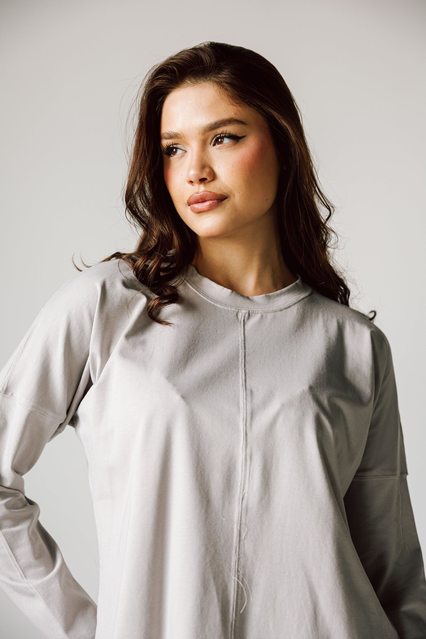 Basic Top In Gray