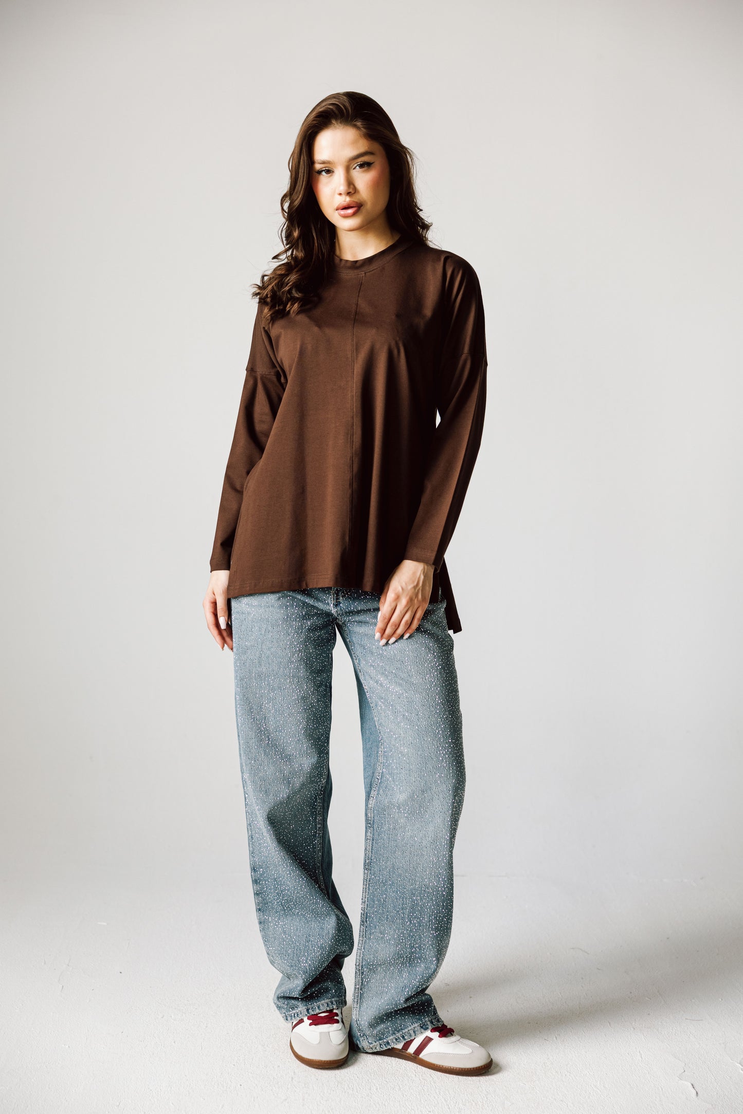 Basic Top In Brown