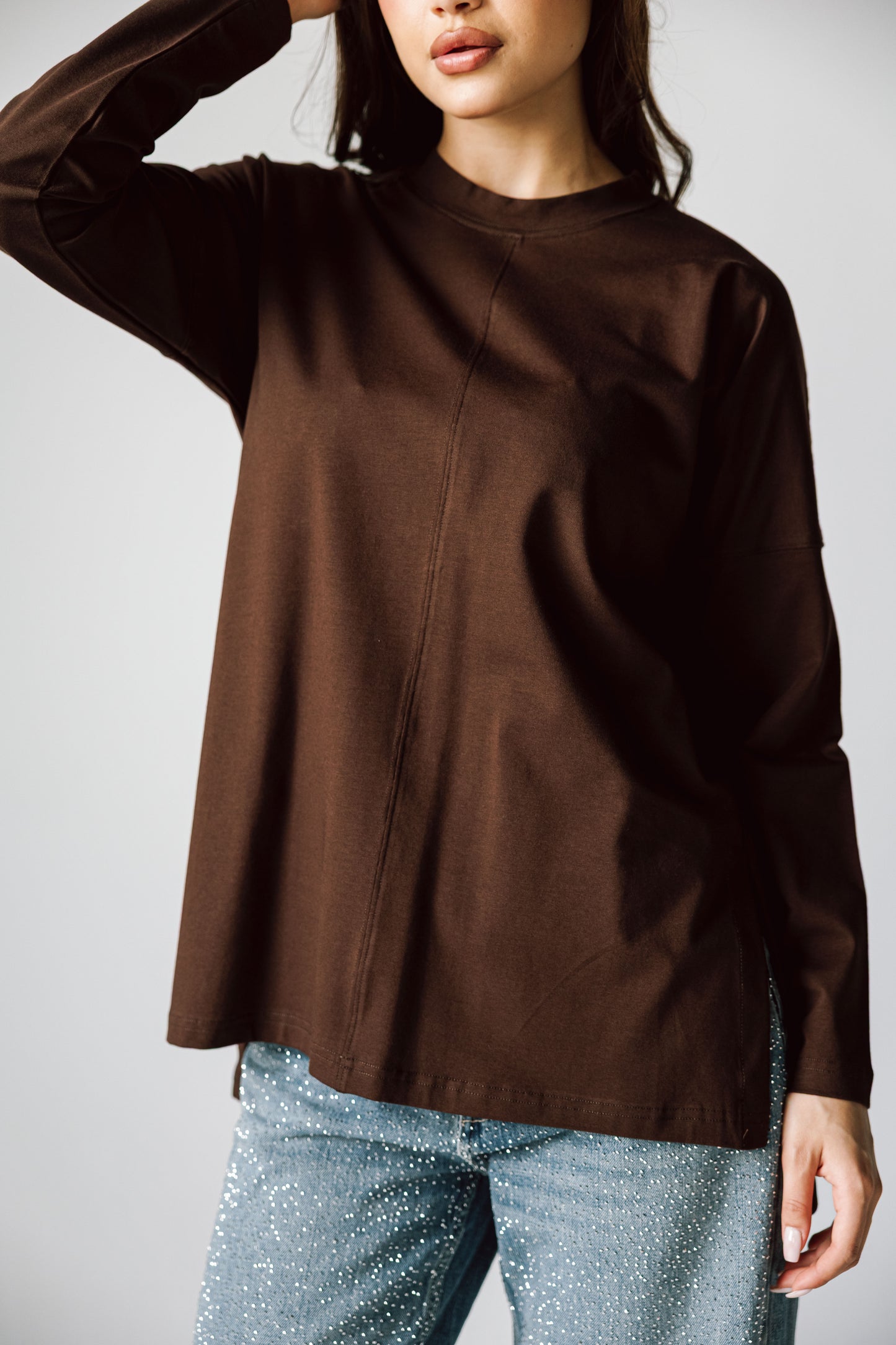 Basic Top In Brown