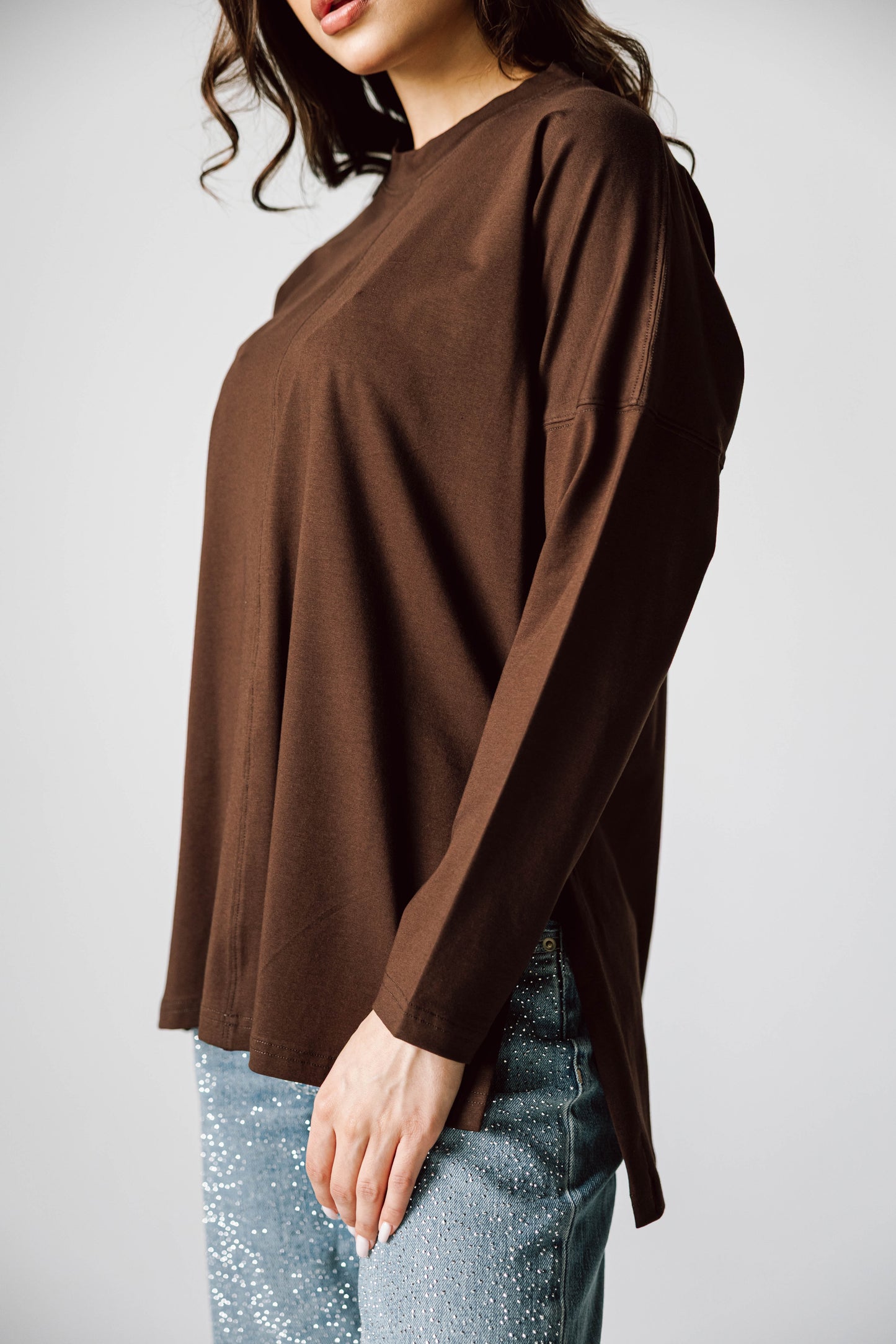 Basic Top In Brown