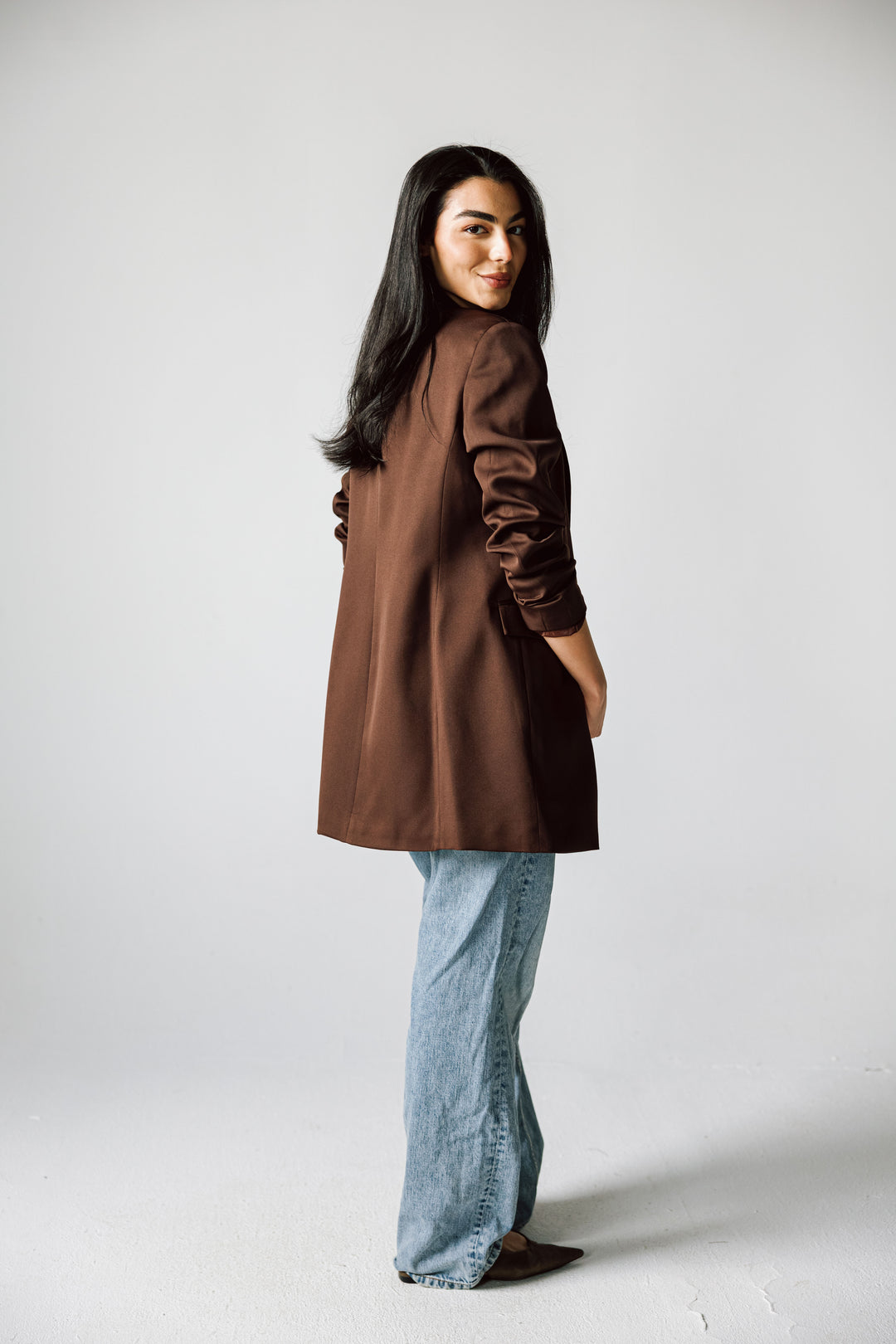 SLIM FIT Chocolate BROWN BLAZER